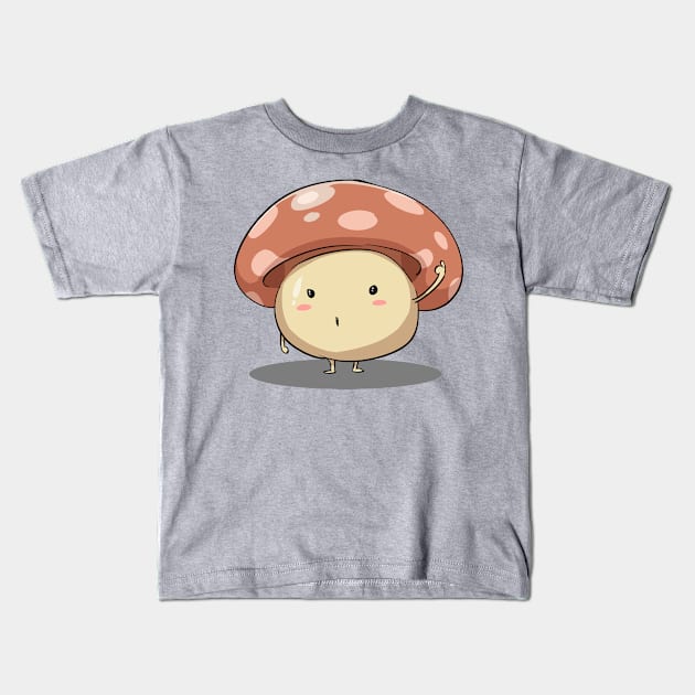 Be Yourself : Everyone else is already Mushroom Kids T-Shirt by FamiLane